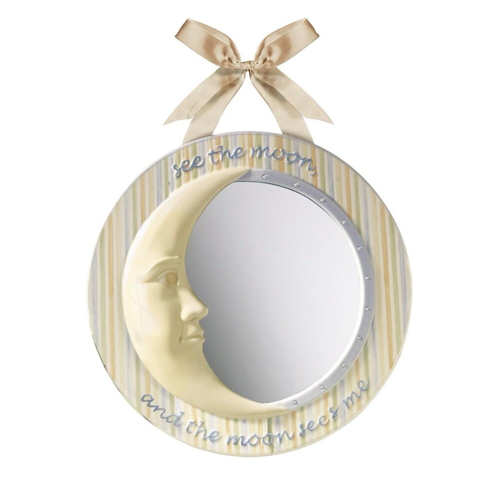 Amscan Road Baby Moon Mirror I See The Moon ..The Moon sees me Rare Find Gift